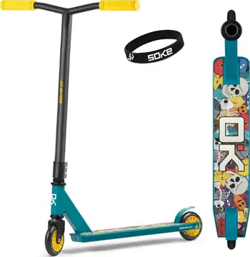 Trotinet freestyle Soke GO Blue 1543, rrota PU, kushineta ABEC 9, blu