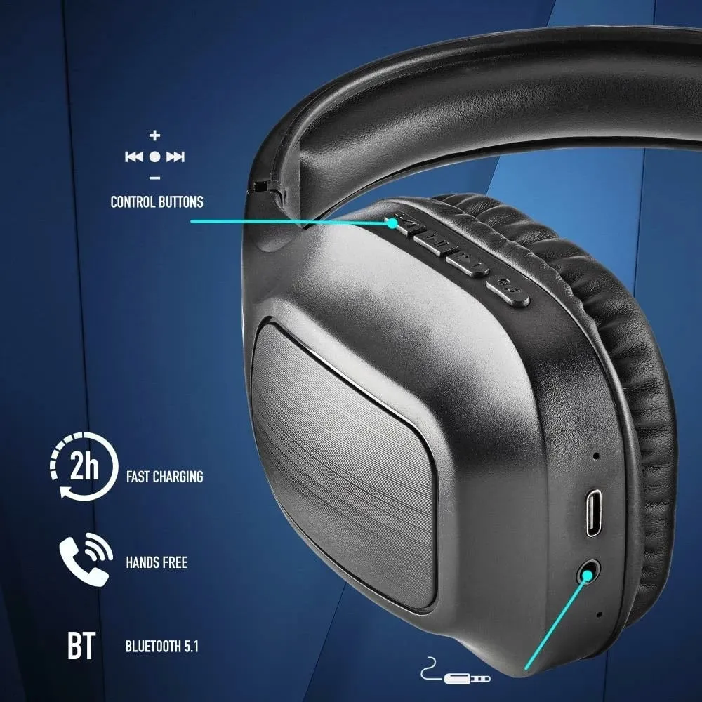 Kufje Bluetooth NGS Artica Wrath, e zezë - 9