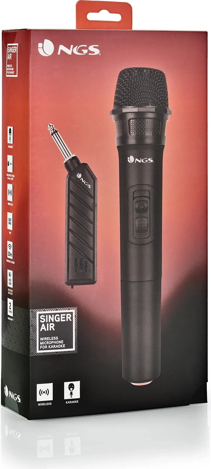 Mikrofon pa tela NGS Singer Air, i zi - 6