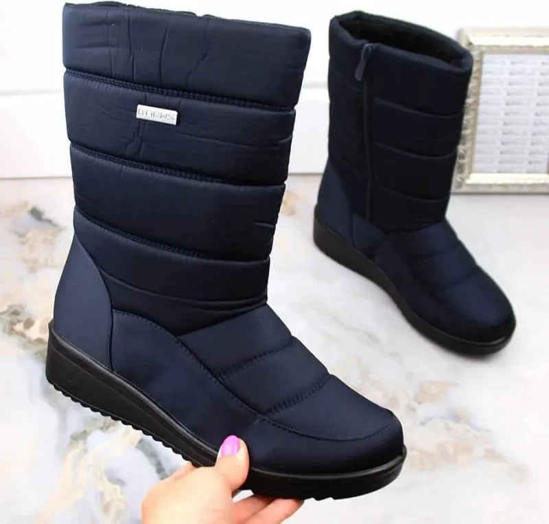 Çizme për femra NEWS, blu marine - 2