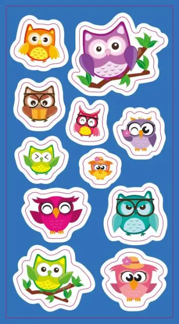Figura gjitëse Ranok Owl, shumëngjyrëshe