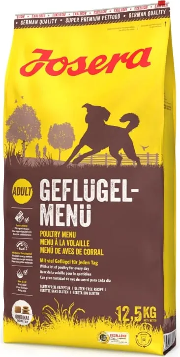 Ushqim i thatë për qen Josera Pouitry-Menu, 12.5 kg - 1
