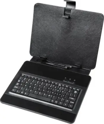 Këllëf me tastierë për tablet Question KOM0468, i zi