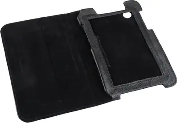 Mbulesë tablet Quer Case për Samsung Galaxy Tab P3100, lëkurë natyrale, e zezë