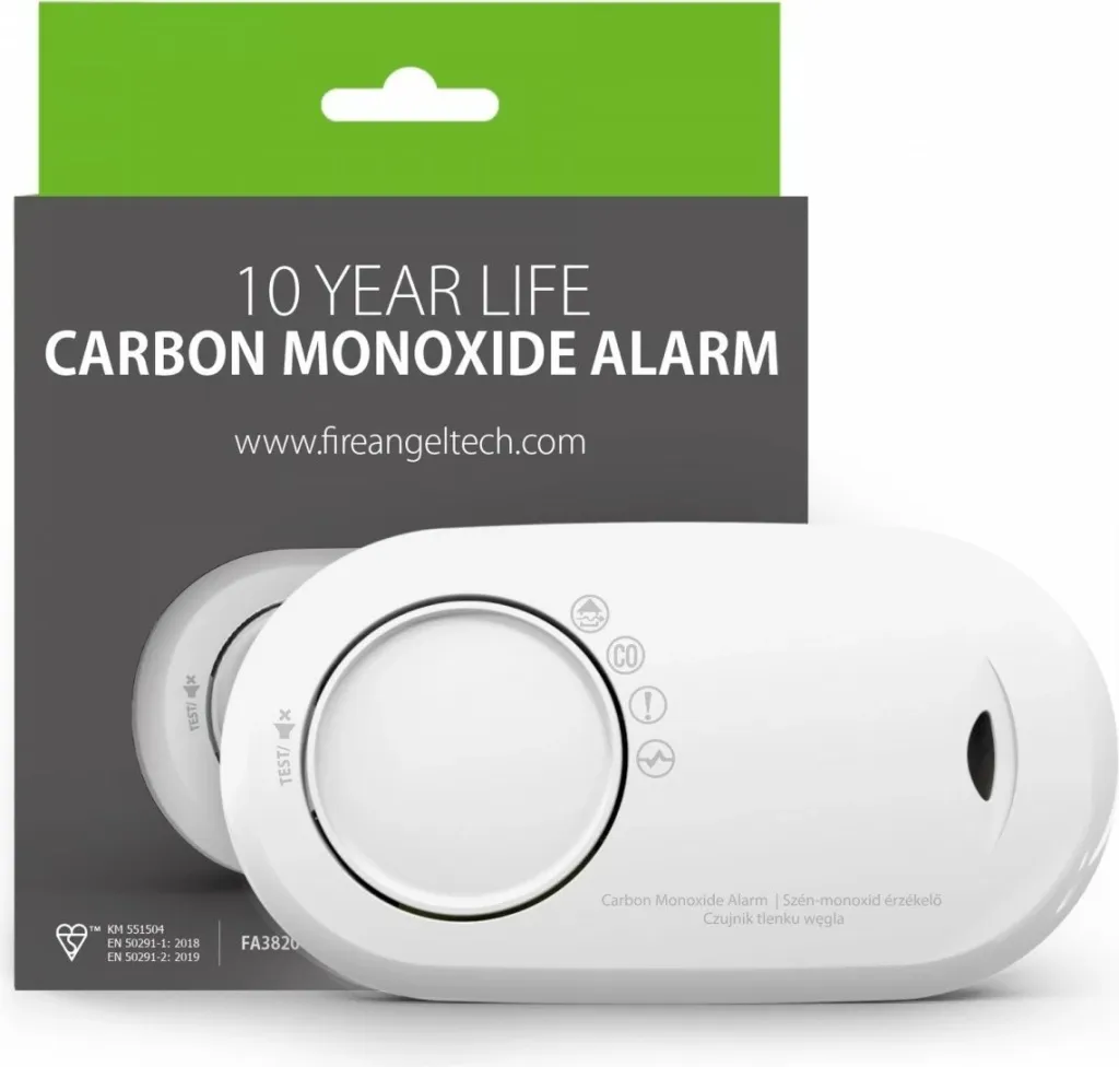 Detektor monoksidi karboni Fireangel FA3820, sensor elektrokimik, bateri 10 vite, i bardhë - 4