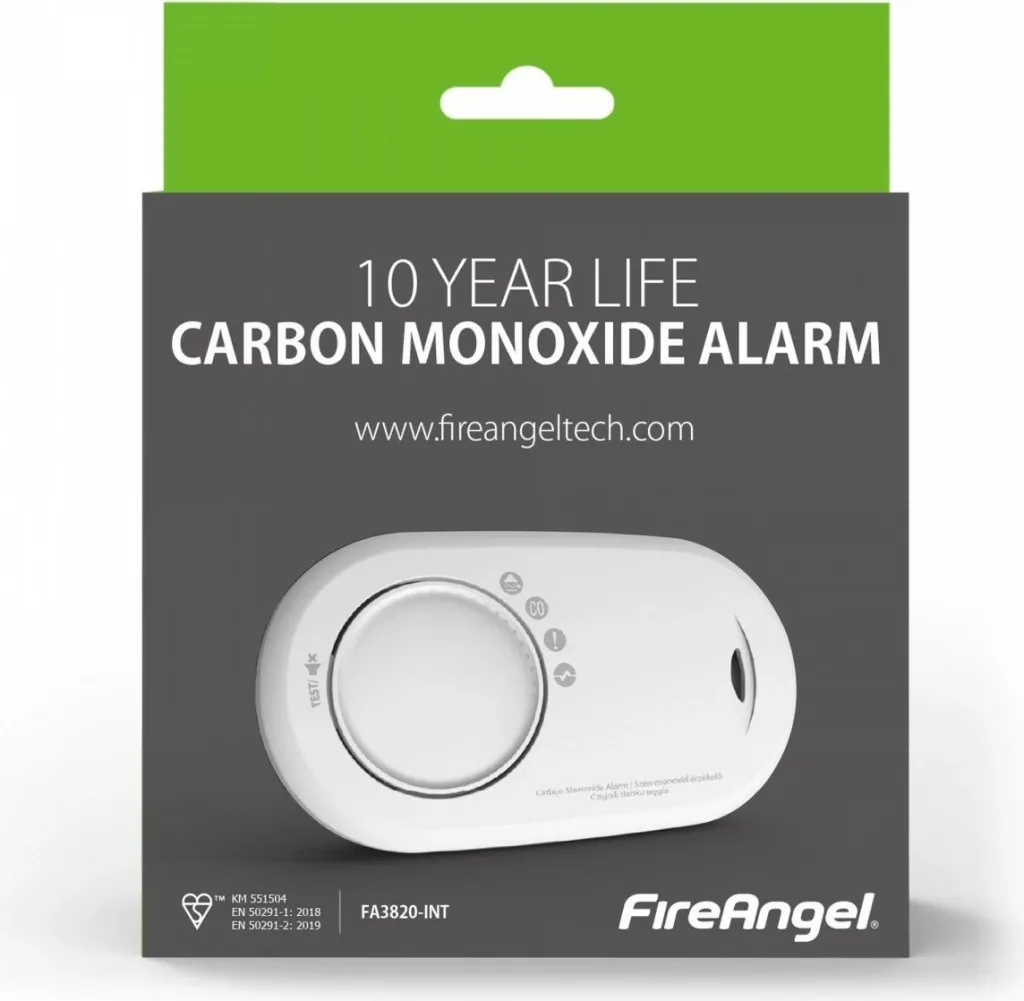 Detektor monoksidi karboni Fireangel FA3820, sensor elektrokimik, bateri 10 vite, i bardhë - 5