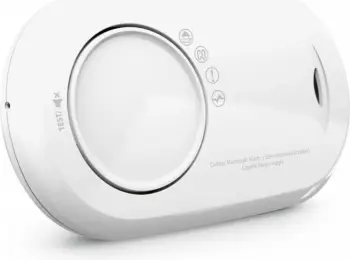 Detektor monoksidi karboni Fireangel FA3820, sensor elektrokimik, bateri 10 vite, i bardhë