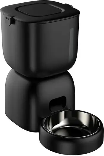 Shpërndarës automatik ushqimi për kafshë Petwant F14-L(BAS) Wifi, 3L, i zi