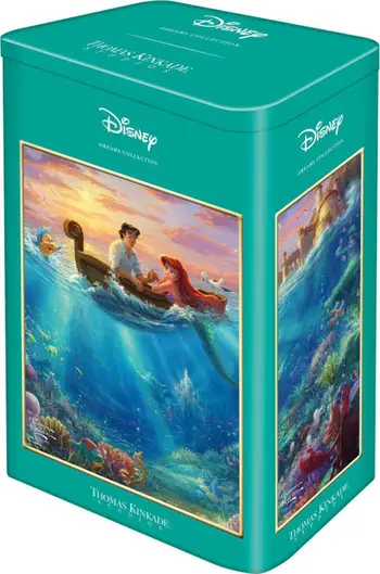 Puzzle Disney Thomas Kinkade Ariel, 500 pjesë, kuti metalike, shumëngjyrësh