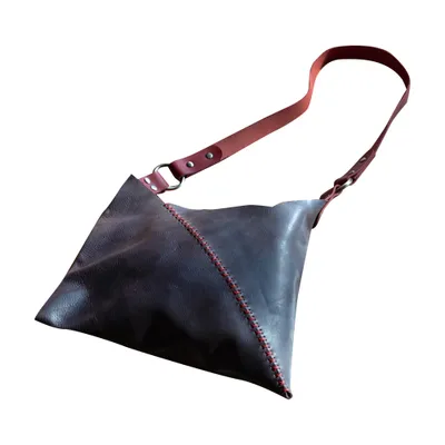 Çantë për femra me stil të vjetëruar FD Leather, e kaftë - 1