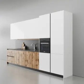 Kuzhinë IMMIGRAND SYSTEMS, Lineare, Bora White/Light Oak