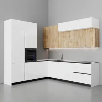 Kuzhinë IMMIGRAND SYSTEMS, Këndore, Bora White/Light Oak