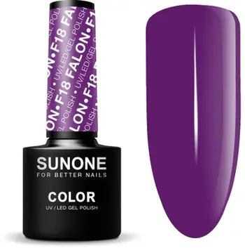 Llak thonjsh hibrid Sunone F18 Falon, 5ml, vjollcë