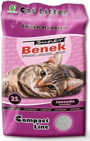 Substrat për mace Super Benek Compact Lavender, 25 l