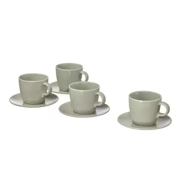 IKEA FARGKLAR Filxhan set 4 cope 25cl / gjelbërt - 1