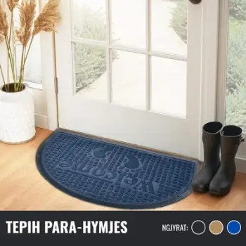 Tepih parahyrjes Nagavci Home Welcome, antirrëshqitës, 60x40 cm, i kaltër