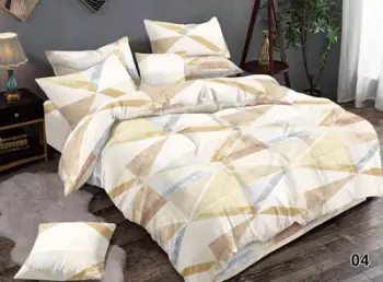 Set çarçafa Nagavci Home CROTON, 200x220cm, shumëngjyrëse