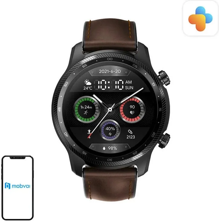 Smartwatch Mobvoi TicWatch Pro 3 Ultra LTE, 1.4", 8GB, Shadow Black - 1