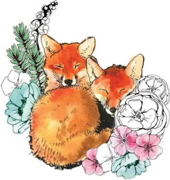 Kartolinë Clear Creation Swarovski Foxes