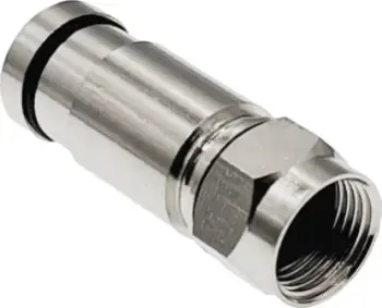 Konektor F kompresion Alantec WTR455, RG6, diametër 4.55mm, argjendtë