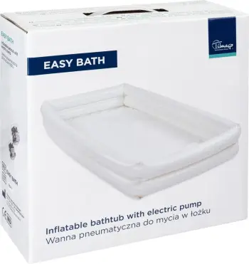 Vaskë pneumatike Timago EASY BATH për larje në shtrat, e bardhë