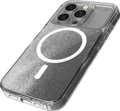 Mbrojtëse telefoni STM Relax Sand MagSafe për iPhone 15, transparente, e bardhë - 3