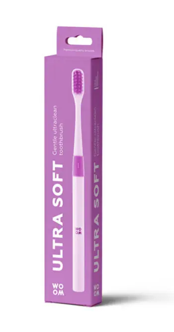 Furçë dhëmbësh Woom Ultra Soft Ultraclean rozë 1 copë