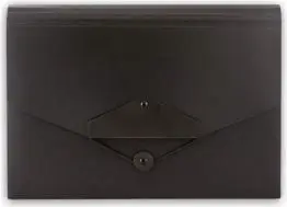 Portofol dokumentesh Penmate Briefcase PP-4304, 12 ndarje A4, polipropilen, i zi