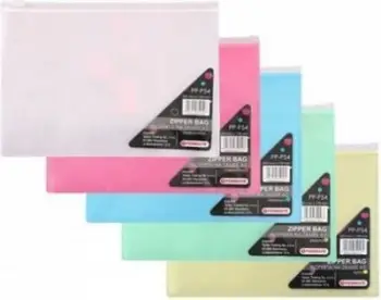 Zarf plastik Penmate Zipper Envelope A5 PP P54, transparent, pa ngjyrë
