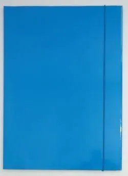 Dosje Penmate A4 me shirit elastik, paketim 10 copë, blu e hapur - 1