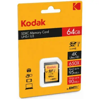 Kartelë memorie SDXC Matrox 64GB, UHS-I U3, Class 10, e zezë