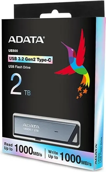 USB stick ADATA UE800 2TB, USB-C 3.2, alumini i brushuar - 5