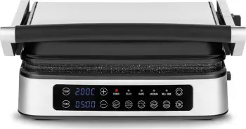 Grill tavoline Zeegma Grill Chef 2w1, ngjyrë e zezë-argjendtë