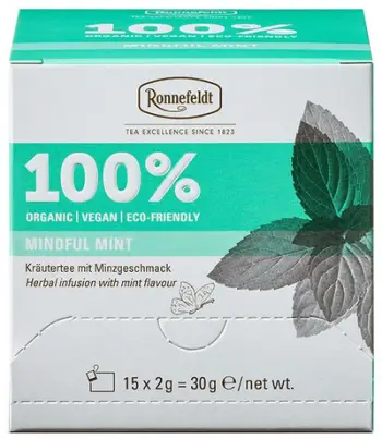 Çaj Ronnefeldt Mindful Mint BIO ORGANIC, 30gr (15 Filtera)