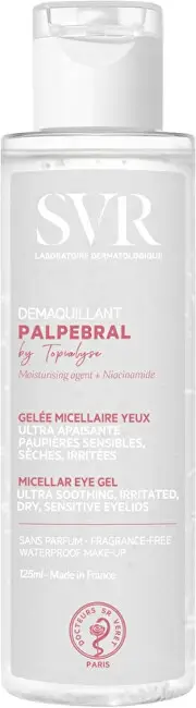 Xhel micelar për heqjen e grimit për femra SVR Palpebral by Topialyse, 125ml