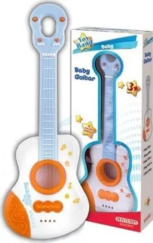 Kitarë lodër për fëmijë Bontempi Baby, 43 cm, shumëngjyrëshe