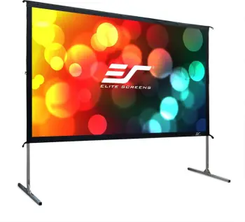 Ekran projekcioni Elite Screens Yard Master 2, 180 inch, manual, kornizë palosëse, 16:9, zi/bardhë/argjendë