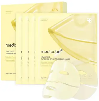 Maskë fytyre për femra Medicube Kojic Acid Turmeric Brightening Gel Mask 4x28g