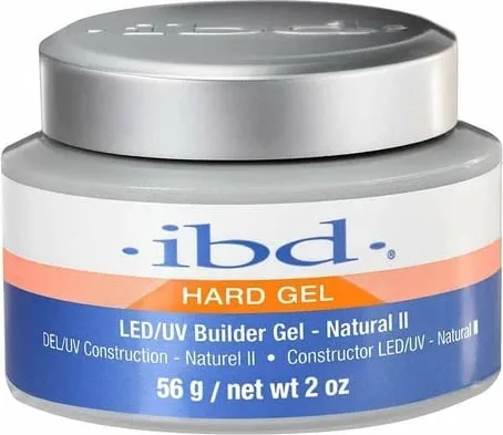 Xhel ndërtues për thonj IBD Hard Builder Gel LED/UV Natural II, 56g - 1