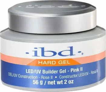 Xhel ndërtues për thonj IBD Hard Builder Gel LED/UV Pink II 56g