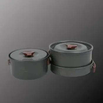 Set enësh gatimi Fire Maple FMC-202, 3 copë, alumini i anodizuar, gri