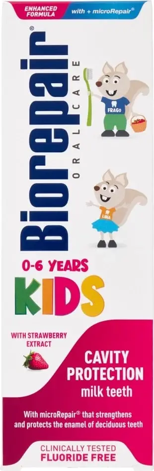 Pasta për dhëmbë për fëmijë Biorepair Kids 0-6 Strawberry, 50ml