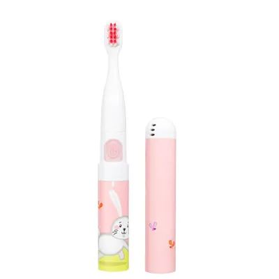 Furçë për dhëmbë Vitammy Sonic Smile Bunny Pink, e bardhë/rozë - 1