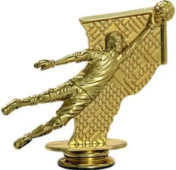 Trofe plastike VS F214 / G: portier futbolli, 10 cm, e artë