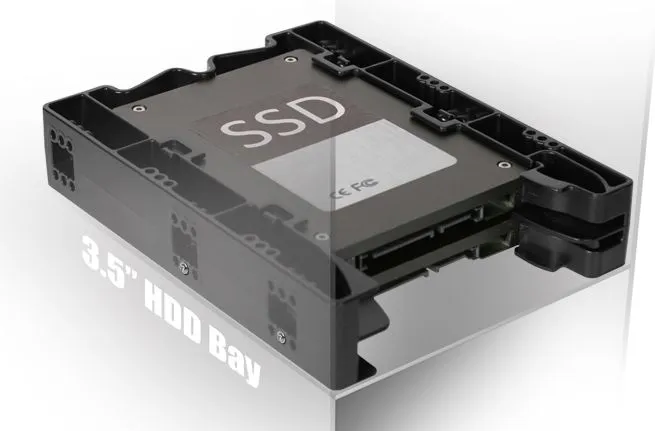 Kuti për disk Icy Dock 2 x 2.5” SSD/HDD EZ-Fit Lite, e zezë - 2