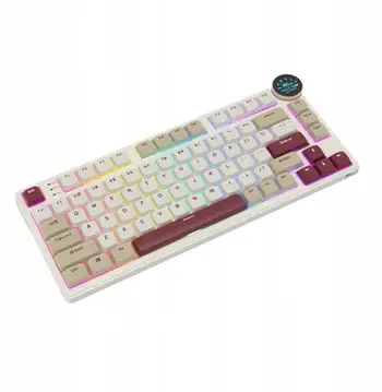 Tastierë gaming Royal Kludge RK N80, mekanike low profile, RGB, wireless 2.4G Bluetooth USB C