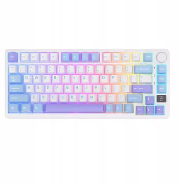Tastierë mekanike Royal Kludge M75, wireless 2.4G, 80% 75%, Taro Milk Brown