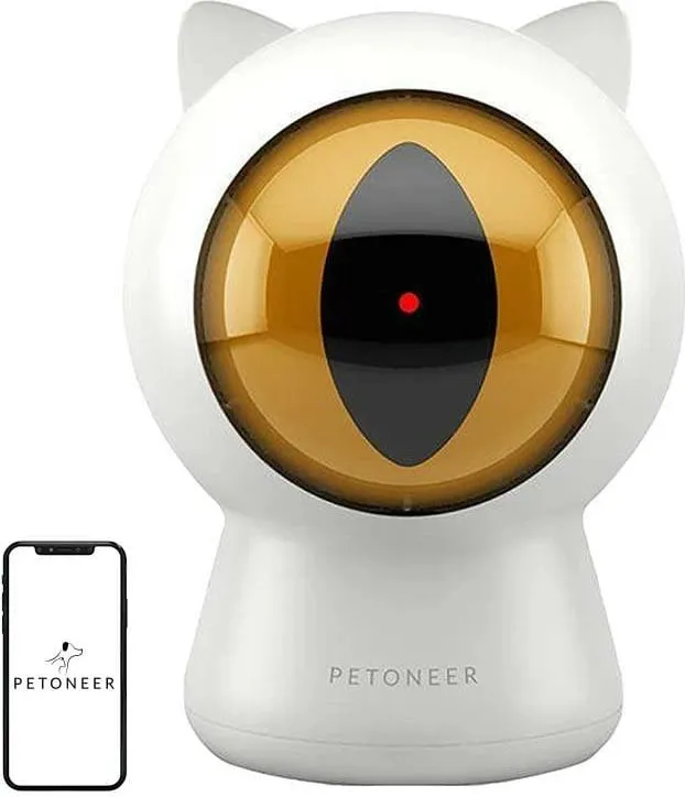 Lodër smart për mace Petoneer Smart Dot PTY010, me kontroll nga aplikacioni, e bardhë - 1