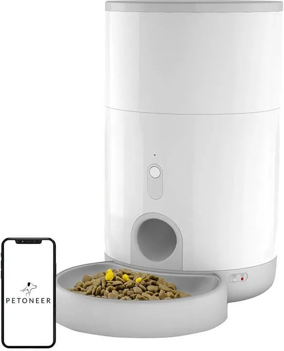 Shpërndarës ushqimi për kafshë Petoneer Nutri Mini, 2.6L, i bardhë - 1