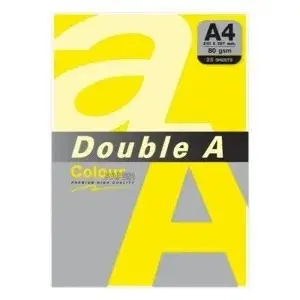 Double A Leter Me Ngjyre A4 80Gr Lemon 25Fl